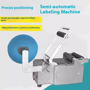 Machine d'étiquetage semi-automatique CHINCAN pour étiquettes autocollantes pour pots de miel, bouteilles en verre, bouteilles en plastique, cartons - Product Image 3