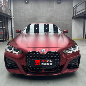 HOHOFILM Romanee Red <span class=keywords><strong>2022</strong></span>, Película de Vinilo para Cambio de Color de Automóviles, con Revestimiento de PET, Acabado Satinado Cromado, Adhesivos para Automóviles - Product Image 6