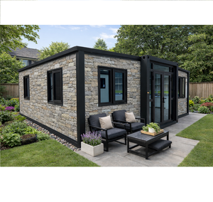 Maison portable 20 pieds 30 pieds 40 pieds extensible à double ailes, maison conteneur, chalet de vacances pour les week-ends - Product Image 1