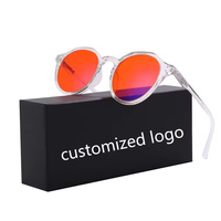 Lunettes anti-lumière bleue à monture ronde orange ambré 99.9% pour une meilleure sensibilité à la lumière du sommeil Bloqueur de lumière bleue