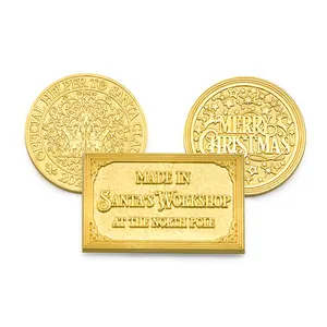 Moneda conmemorativa chapada en oro 2022, moneda de recuerdo 3d personalizada