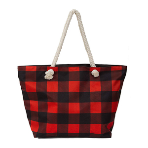Personalizado Buffalo Plaid bolso de compras del bolso de hombro para las mujeres - Product Image 1