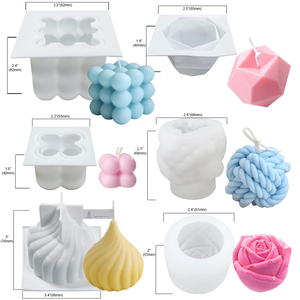 Factory Sell <b>Cheap</b> Eco-Friendly Silicone DIY Aromatherapy Home <b>Candle</b> Moulds Animal Shape for Miniature <b>Candles</b> Making - Product Image 2