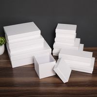 Haute qualité papier blanc carton cadeau écharpe boîte d'emballage 2mm d'épaisseur éponge doublure mode Style Souvenir avec échantillon gratuit Logo