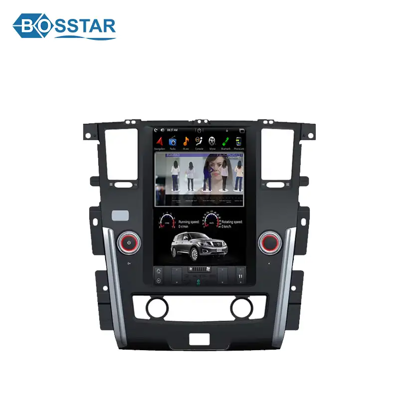 Px3/px6 سيارة راديو Gps الروبوت مشغل أسطوانات للسيارة لاعب تسلا العمودي شاشة لنيسان باترول مع اللعب والمكونات