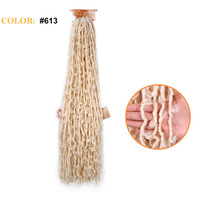 Extensions de cheveux synthétiques 36 pouces, Locs Papillon Faux Locs au crochet, Tresses Goddess pré-bouclées, Locs Papillon souples, Dreadlocks au crochet