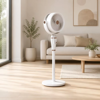 Ventilateur personnel mini 3D à oscillation automatique, élégant et compact, avec commande vocale et sortie Power Bank, prêt à être expédié pour studio de yoga