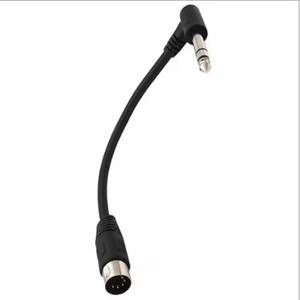 Câble audio stéréo MIDI Din 5 broches mâle à angle droit de 90 degrés vers Monoprice 6.35mm (1/4 pouces) mâle TRSE piano électrique mélangeur audio - Product Image 5