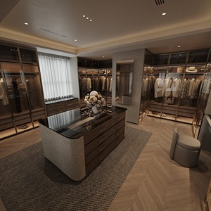 Armario vestidor moderno de alta gama personalizado, solución de almacenamiento de lujo para dormitorios, solucionador de ropa todo en uno para apartamentos, directamente del fabricante. - Product Image 3