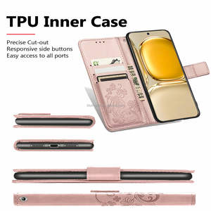 Qualité couverture complète du corps en cuir Pu Tpu bonbons couleurs fantaisie Mobile couvre dames fleur coques de téléphone pour <span class=keywords><strong>Huawei</strong></span> P60 couverture de téléphone - Product Image 2