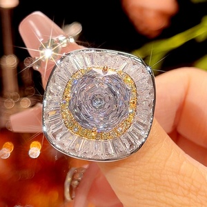 Eco-friendly Copper Gold Plated 14-10MM White Zircon Necklace <b>Earrings</b> Ring Jewelry <b>Sets</b> for Wedding for Romantic Bridal Style - Product Image 5