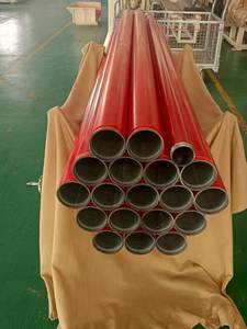 Tubo de Fogo Vermelho Pré-fabricado com Ranhuras Personalizadas e Perfuração de Furos Antiferrugem - Product Image 2