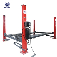 BJS BJS2202 Élévateur de stationnement double couche compact 4T, empileur de voitures hydraulique à quatre poteaux, hauteur de levage 1600 mm, moteur 2,2 kW