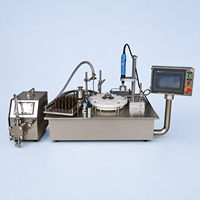 INBON 2026 Máquina Llenadora de Líquidos Automática de Pistón para Botellas de 250ml, para Agua, Leche, Zumo, Miel, Crema, Aceite, Jarabe, Semi-automática