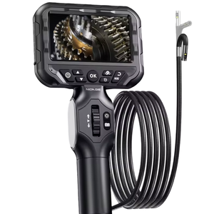 Endoscopie industrielle, écran 4,3 pouces, direction à 360°, objectif 6 mm, caméra HD, étanche, éclairage 6 LED, longue durée, réparation automobile - Product Image 1