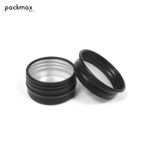 Multi-Size Black Aluminum <b>Tin</b> for Candle Car Wax Hair Wax - <b>Small</b> Metal Packaging Jar for Cosmetics Wholesale - Product Image 2