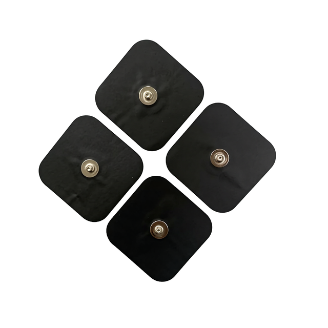 Tens Electrode 50x50 Reusable Adhesive Pad Electrodes Pads Tens Unit 3.5Mm Button Electrodes-Patches