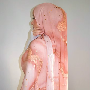 Nouvel arrivage : <span class=keywords><strong>Foulard</strong></span> musulman pour <span class=keywords><strong>femme</strong></span> de Malaisie, grande taille, châle imprimé floral aquarelle, en coton, lin et modal, hijab 180*70cm - Product Image 1