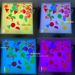 Equipo de Entrenamiento de Integración Sensorial para Autismo, Luces LED de Juego, Caja Sensorial, Juegos Sensoriales, Sandbox de <span class=keywords><strong>Graffiti</strong></span> Limpiable - Product Image 4