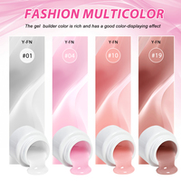 Gel Constructeur Micro-Fibre Deroi Sans HEMA ni TPO Couleur Nude Réparateur d'Ongles Gel UV Fonctionnel pour Extension d'Ongles pour Salon de Manucure