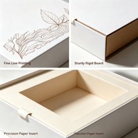Boîte cadeau en papier gaufré personnalisée pour café, emballage cadeau général