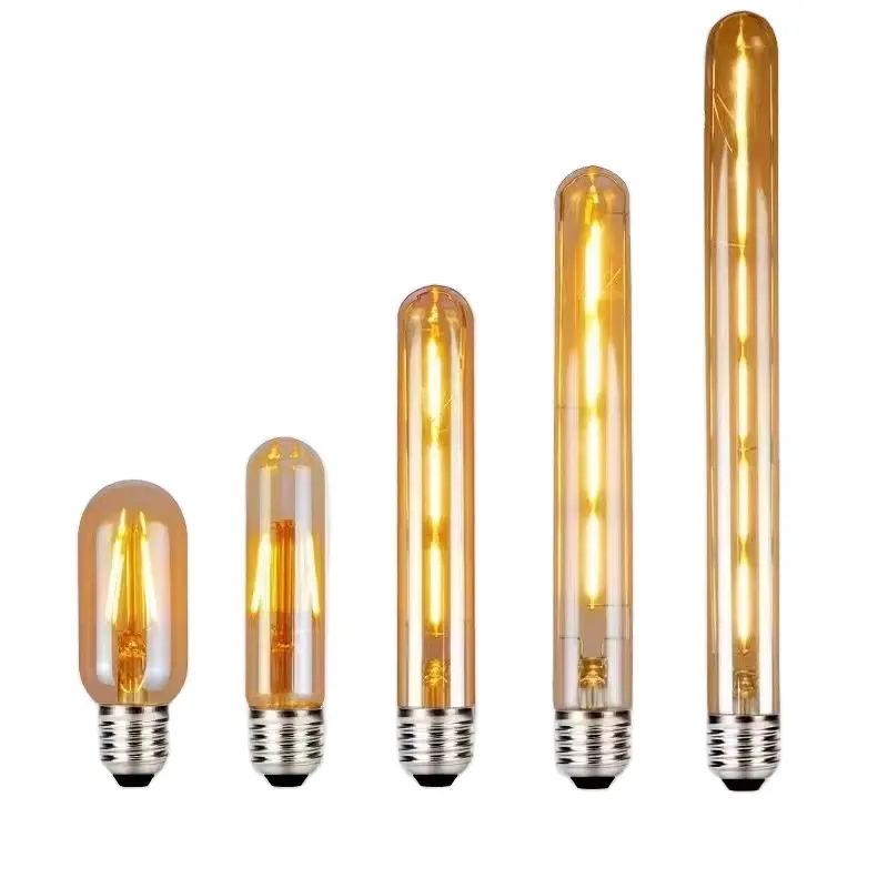 Classical Vintage Led Edison Bulbs Warm White T30 Antique Single Led Filament Bulbs Clear Glass Lamp