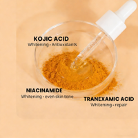 OEM ODM Acide kojique éclaircissant pour peau noire pour blanchissement et pigmentation Sérum visage Anti acné Sérum visage acide kojique