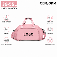 Sac à dos de voyage personnalisé avec logo, sac de sport, grande capacité, multifonctionnel avec poche pour chaussures pour la remise en forme en plein air