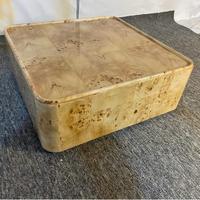 Meubles de salon modernes de luxe nordiques Table basse en bois de ronce Décorative Durable Unique Élégante