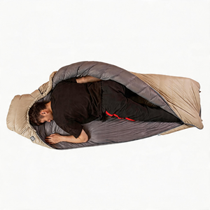Sac de couchage portable pour adulte de style momie en duvet d'oie pour le camping en plein air avec tissu en nylon pour l'alpinisme Vente en gros AF230013 - Product Image 4