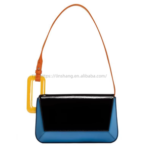 Autumn Women's High Quality Texture Small <b>Square</b> Single Shoulder Bag New Popular Underarm Satchel Geometric Design Tanjing - Product Image 5