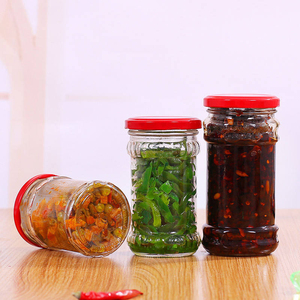 120ml 160ml 220ml 330ml 400ml 580ml Kitchen Containers Cylinder Glass Food <b>Storage</b> Jar with Metal Lid - Product Image 5