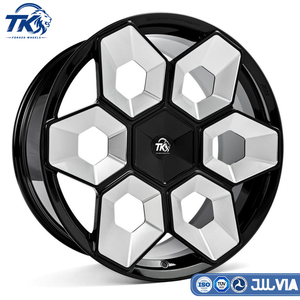 Jantes de voiture sport hexagonales futuristes légères à 6 branches, 18 19 20 21 22 pouces, 5x112 5x114.3, roues forgées pour Tesla Model 3 Model <span class=keywords><strong>XS</strong></span> - Product Image 3