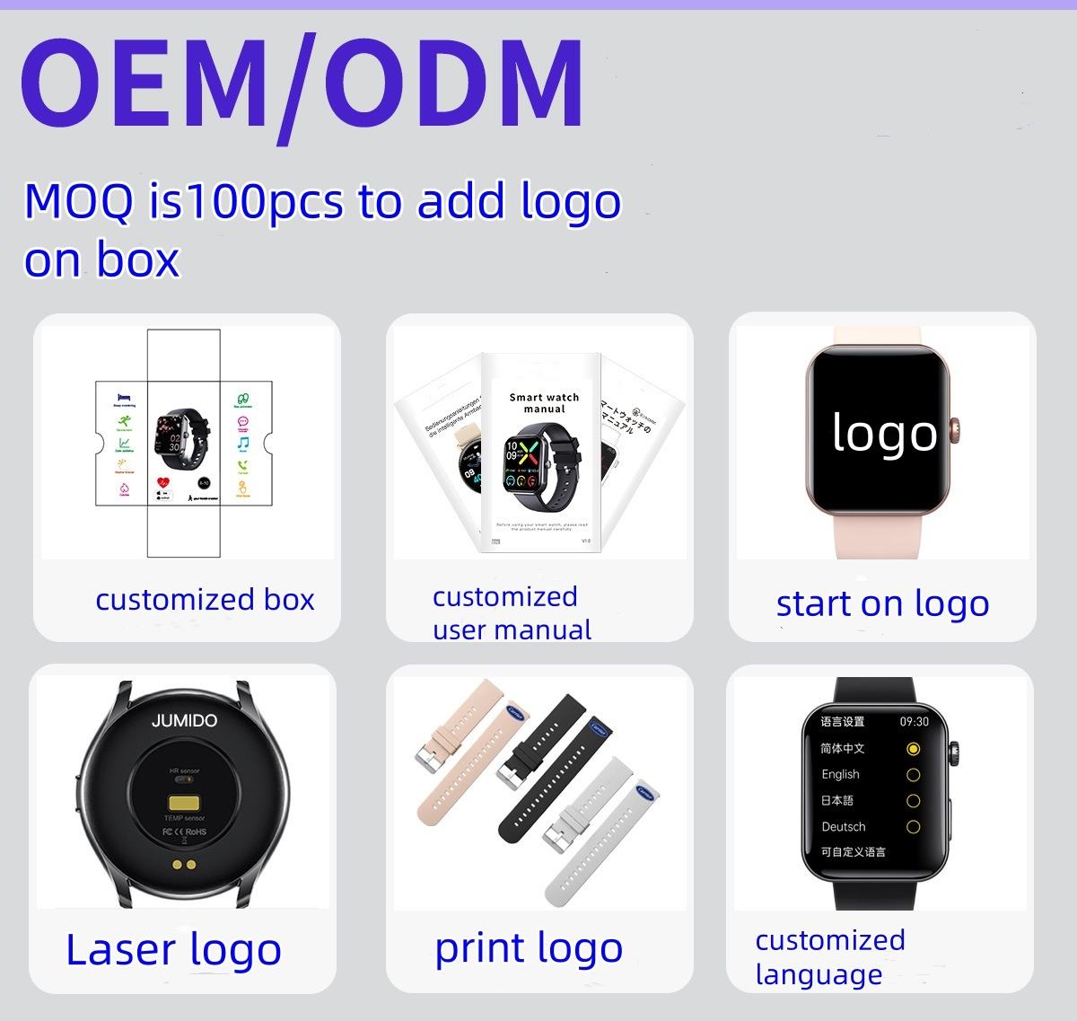 HW20 Smart Watch IP68 Waterproof Fitness Heart Rate