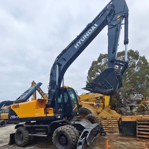 Componentes Originales Hyundai, Excavadora de Ruedas de 21 Toneladas de Segunda Mano, Motor Coreano, PLC, Motor Hidráulico, Rodamiento, Caja de Cambios, Bomba - Product Image 2