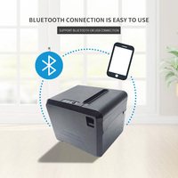 Petit coupeur automatique de point de vente, récepteur Usb et ethernet et étiquette d'expédition de cuisine, imprimante thermique de facture de billet intelligent
