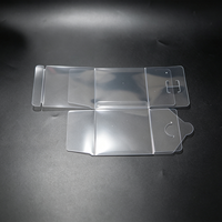 Boîte carrée transparente en PET 8*8*8cm, réutilisable, pour aliments, bijoux, mini figurines, emballage cadeau