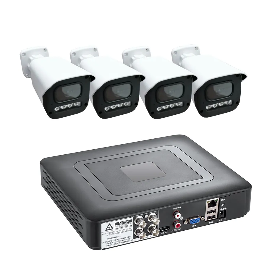 KERUI 4ch AHD kit dvr 4 canaux système de caméra de sécurité de surveillance ensemble cctv 5mp 4 caméras dvr système de sécurité