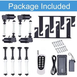 Système <span class=keywords><strong>de</strong></span> <span class=keywords><strong>support</strong></span> <span class=keywords><strong>de</strong></span> <span class=keywords><strong>fond</strong></span> <span class=keywords><strong>motorisé</strong></span> électrique mural et <span class=keywords><strong>de</strong></span> plafond à 4 rouleaux avec télécommande - Product Image 5