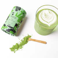 Emballage de luxe Emballage de boîte cylindrique ronde Emballage de thé vert Tube en papier Matcha pour poudre de Matcha