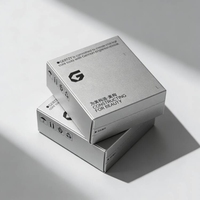 Boîte d'emballage de luxe blanche en gros pour flacons pharmaceutiques de 2 ml, 3 ml, 10 ml, avec logo holographique personnalisé et plateau en mousse