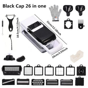 Nouveau Coupe-légumes Manuel Multifonction en Plastique, Hachoir à <span class=keywords><strong>Oignons</strong></span>, Râpe à Pommes de Terre avec Lames en Acier Inoxydable, Facile à Utiliser - Product Image 1