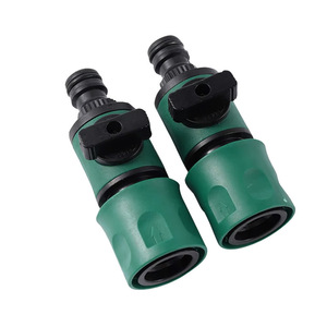 Acoplamiento de manguera de jardín Huabangshi de 16 mm, conexión rápida de plástico con interruptor para riego y lavado de autos - Product Image 3