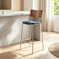 Tabourets et chaises de bar en fer de style vintage, design minimaliste, usage commercial, meubles de bar hauts pour îlot de cuisine ou café