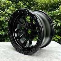 Rines de Aleación Beadlock 17x8.5 ET0 5x127 Bronce Negro para Todoterreno, Compatibles con Jeep Wrangler JK JL Gladiator Grand Cherokee 4x4 QS1356TP