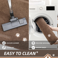 Tapis de bienvenue intérieur absorbant Dirt Trapper Tapis de porte antidérapant lavable à profil bas pour pattes boueuses