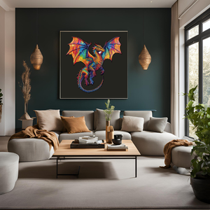 Hoa động vật Rồng bằng gỗ ghép hình câu đố 200pcs sinh thái thân thiện vui vẻ não thư giãn Món quà sáng tạo gia đình bạn bè - Product Image 2