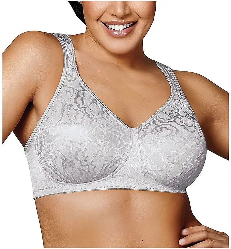 Ultimate Lift and Support Wire Free Bra, Available in Single and 2-Packs New Design Wholesale Mature Women Sexy Night Lace Fancy