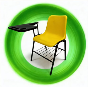 Silla de Entrenamiento Apilable Moderna para Estudiantes, con Mesa de Escritura, Asiento Ergonómico de Plástico PP, Patas de Tubo de Acero, para Aula Escolar, Venta al Por Mayor - Product Image 1