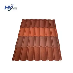 Stone Coated Metal Roofing Tile Prices In China Suppliers Dark Red Roof